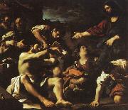  Giovanni Francesco  Guercino The Raising of Lazarus oil painting